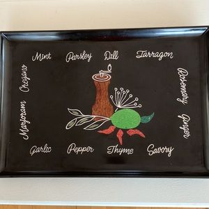 Unique COUROC Of Monterey Serving Tray Art Deco, Mid Century Modern, Retro